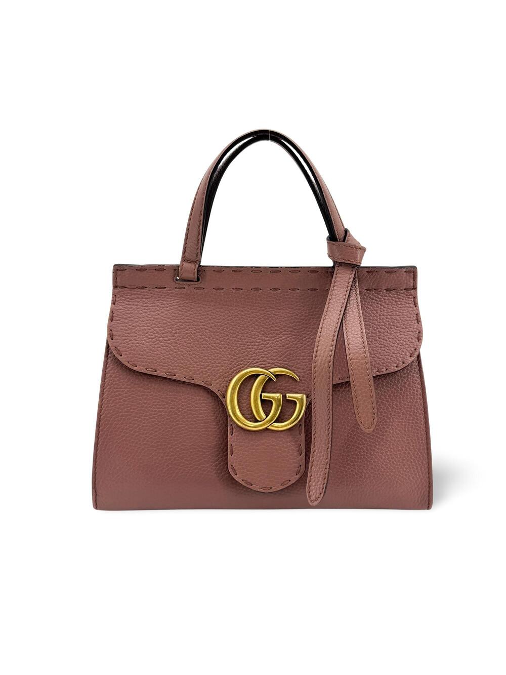 Gucci Gg Marmont Mini Top Handle Bag #372218G58B